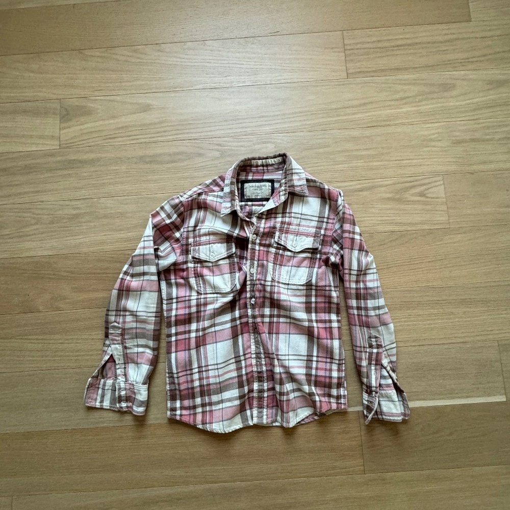 Heritage 1981 Y2K Plaid Flannel Button Up Shirt